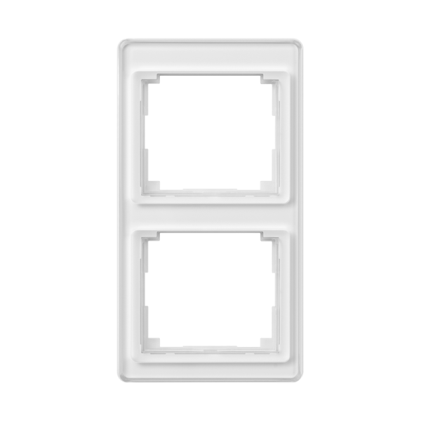 Рамка для вертикальной установки 2-кратная; белая